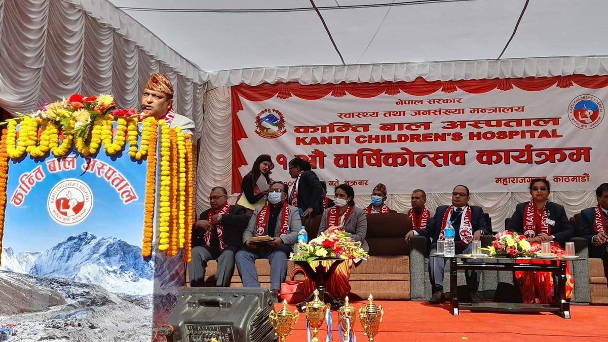 ‘एक हजार शय्याको बाल अस्पताल बनाउन मन्त्रालय लागेको छ’